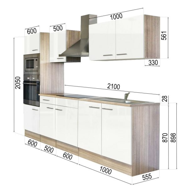 Yorki 270 konyhabútor sütős és mikrohullámű sütős kivitelben - Image 9