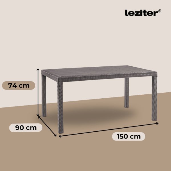 Hella műanyag kerti asztal - LBIHELTA - Image 3