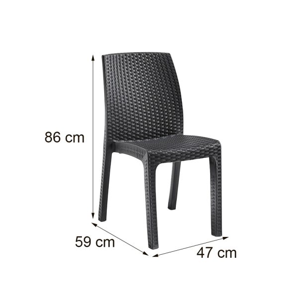 Vanda műanyag kerti szék - Image 3