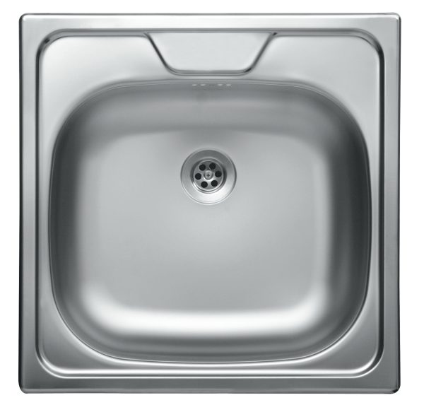 Livinox DECOR EC-144DK egymedencés, szövetmintás, rozsdamentes mosogató 480 x 480 x 150 mm