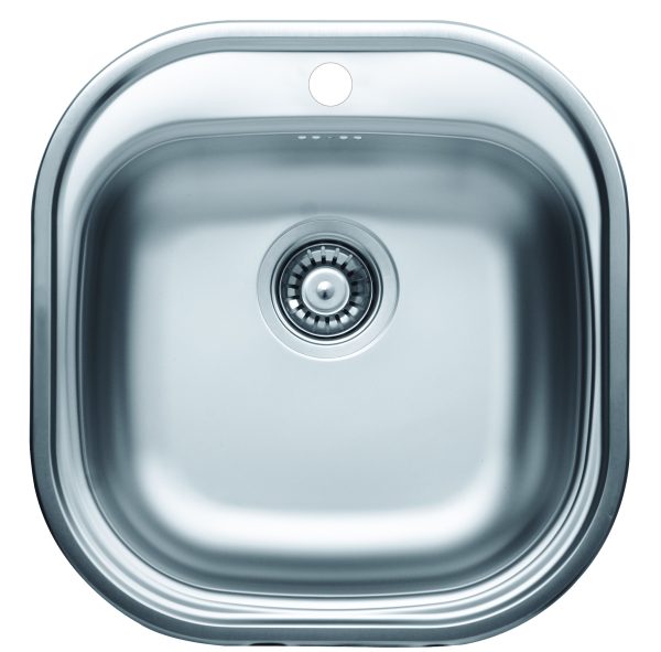 Livinox BIANCA EC-149K egymedencés, rozsdamentes acél mosogató 460 x 480 x 165 mm