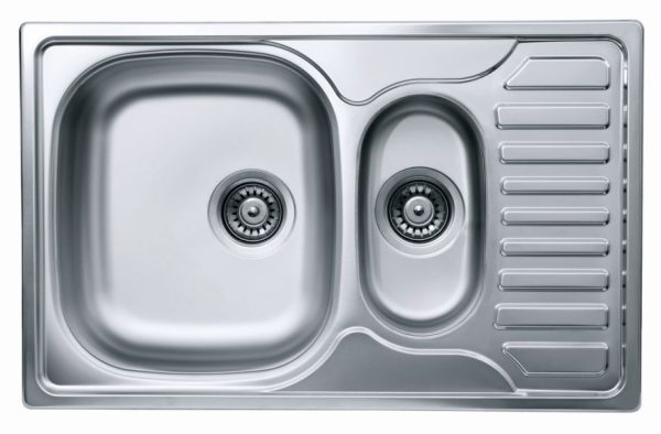 Livinox OBERON EC-174K mini csepptálcás, rozsdamentes mosogató gyümölcsmosóval, forgatható 780 x 490 x 160 mm