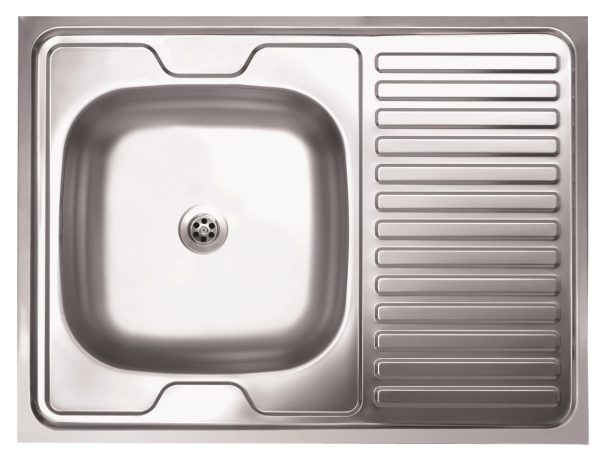 Livinox N-120K teletetős csepptálcás rozsdamentes mosogató, forgatható 800 x 600 x 130mm