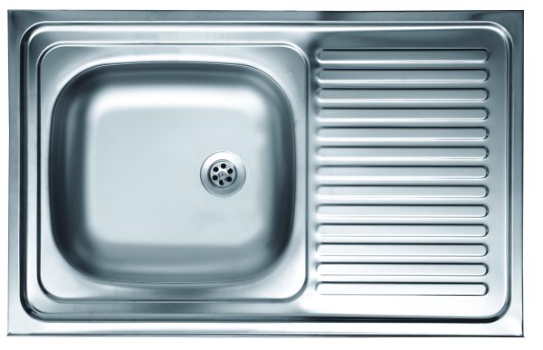 Livinox 986813 csepptálcás teletetős rozsdamentes mosogató 800 x 500 x 100 mm