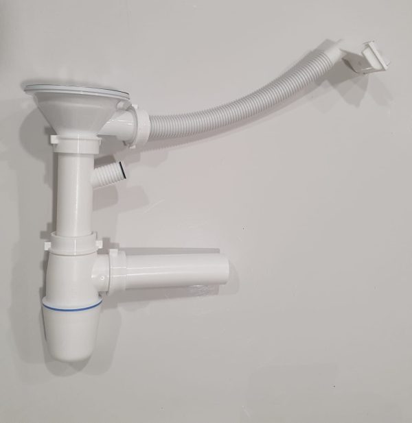 Livinox S-701-D2 1 medencés mosogató szifon túlfolyó a csepptálcán!