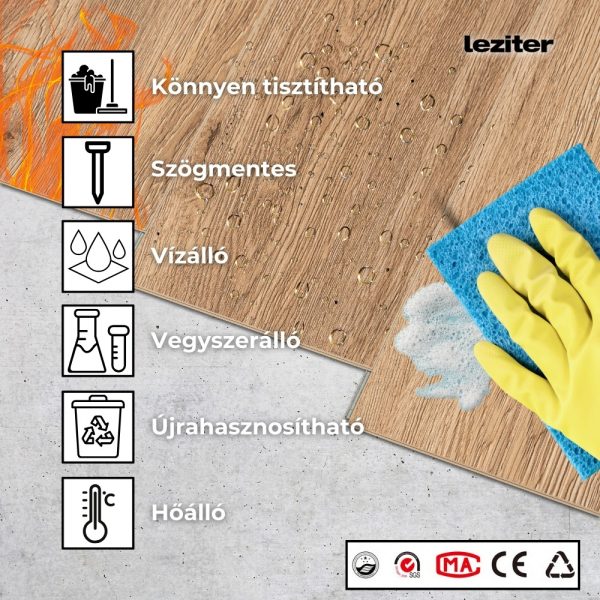 Leziter Atakama tölgy Vinyl SPC padló - Image 4