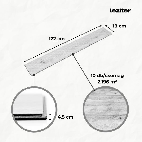 Leziter Gibson tölgy Vinyl SPC padló - Image 2