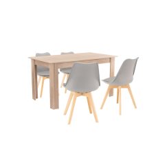 Zara 4+1 étkező garnitúra szürke-sonoma tölgy