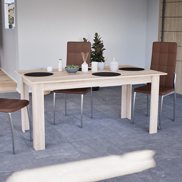 Yorki Standard étkezőasztal 160x90 cm sonoma tölgy - Image 3
