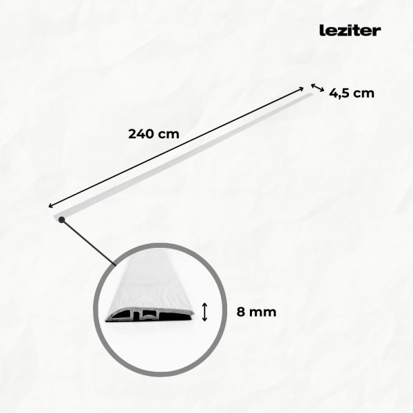 Vinyl SPC padló szintkiegyenlítő Monte Carlo tölgy 2400x45x8 mm - Image 3