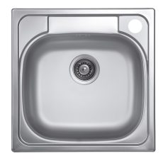 Livinox PANEL N-309 egymedencés rozsdamentes mosogató, jobboldali csaplyukkal 480 x 480 x 150 mm DOBOZOS