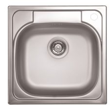 Livinox TRITON N-309JK egymedencés rozsdamentes mosogató, jobboldali csaplyukkal 480 x 480 x 150 mm