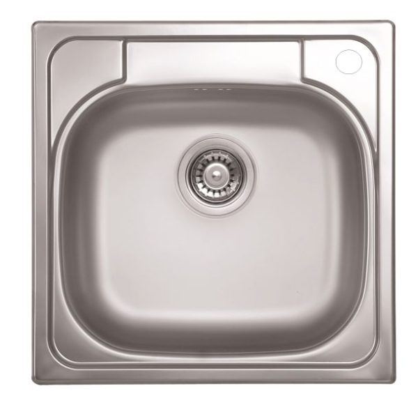 Livinox TRITON N-309JK egymedencés rozsdamentes mosogató, jobboldali csaplyukkal 480 x 480 x 150 mm