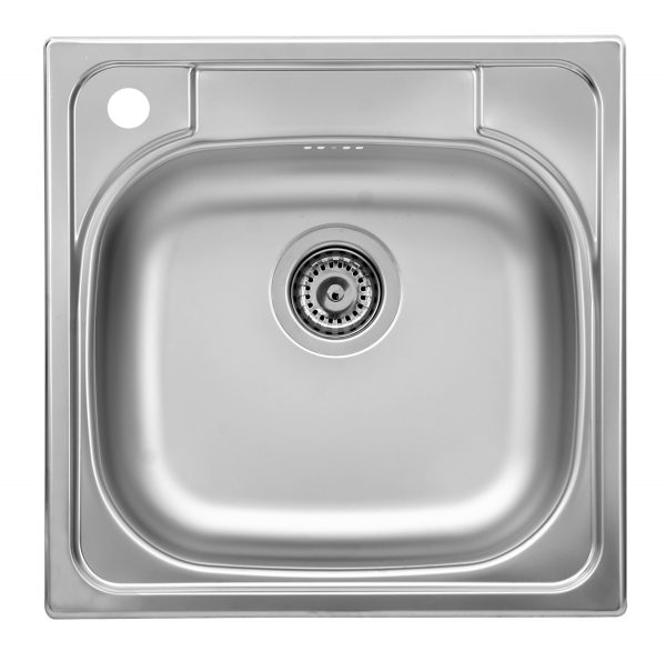 Livinox N-309 PANEL egymedencés rozsdamentes mosogató baloldali csaplyukkal 480 x 480 x 150 cm Dobozban