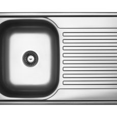 LAVEO FARO egymedence csepptálcás inox mosogató szifonnal K.