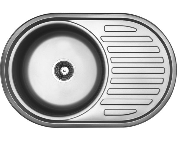 LAVEO FARO egykör csepptálcás mosogató, inox K.