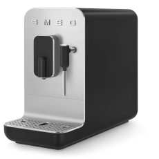 Smeg Retro Automata kávéfőző tejhabosítóval matt fekete - BCC12BLMEU