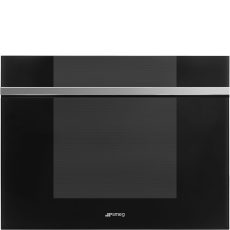 SMEG BORHŰTŐ, Linea design, 45 cm, fordítható ajtó, fekete üveg