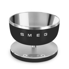SMEG DIGITÁLIS KONYHAI MÉRLEG, retro, matt fekete