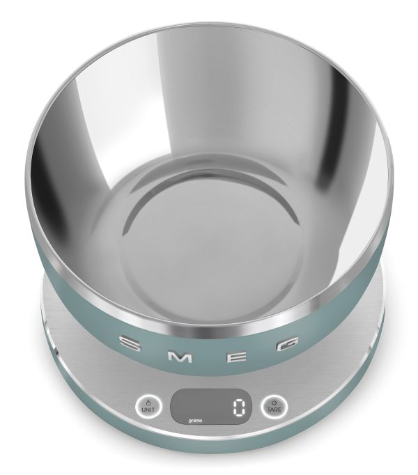 SMEG DIGITÁLIS KONYHAI MÉRLEG, retro, matt smaragdzöld - Image 2
