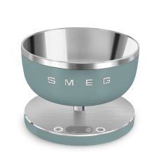 SMEG DIGITÁLIS KONYHAI MÉRLEG, retro, matt smaragdzöld