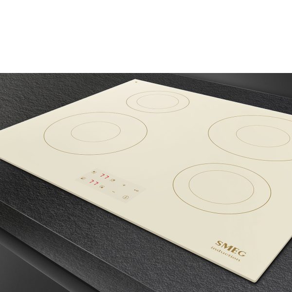 SMEG INDUKCIÓS FŐZŐLAP, Universal design, 60 cm, 4 főzőzóna, bézs - Image 4