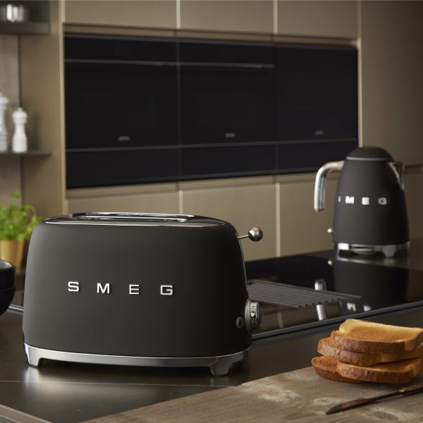 SMEG KENYÉRPIRÍTÓ, retro, 2 szeletes, matt fekete - Image 5