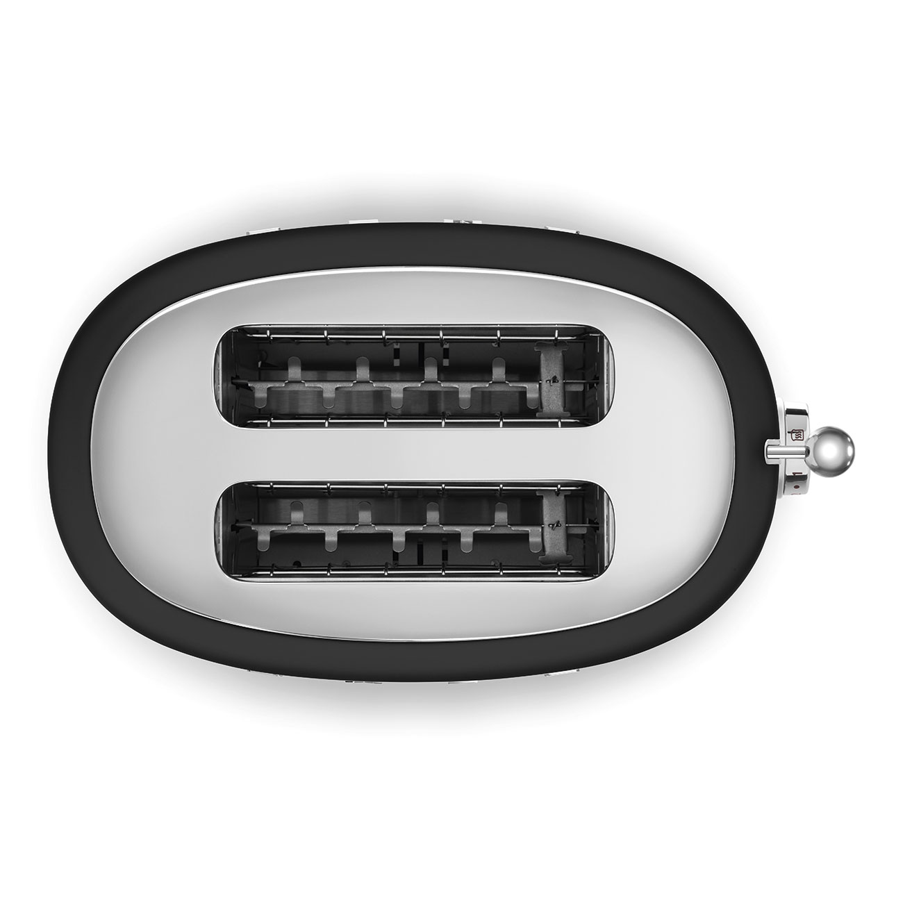 SMEG KENYÉRPIRÍTÓ, retro, 2 szeletes, matt fekete - TSF01BLMEU - Image 4