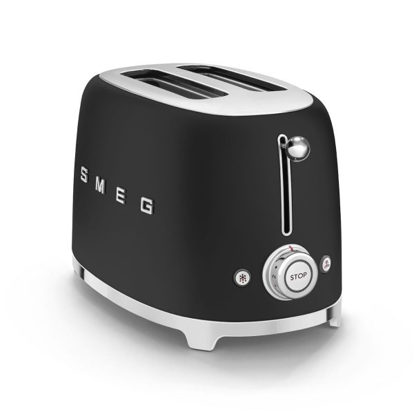 SMEG KENYÉRPIRÍTÓ, retro, 2 szeletes, matt fekete - Image 3