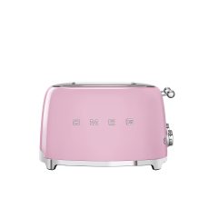 SMEG KENYÉRPIRÍTÓ, retro, 2x2 szeletes, rózsaszín