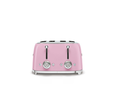 SMEG KENYÉRPIRÍTÓ, retro, 2x2 szeletes, rózsaszín - Image 2
