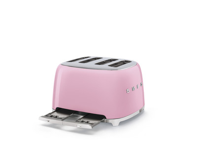 SMEG KENYÉRPIRÍTÓ, retro, 2x2 szeletes, rózsaszín - Image 4