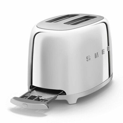 SMEG KENYÉRPIRÍTÓ, retro, 2 szeletes, fényes króm - Image 4