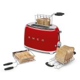 SMEG KENYÉRPIRÍTÓ, retro, 2 szeletes, piros - Image 4