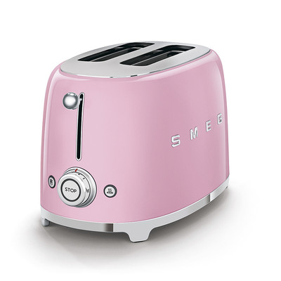 SMEG KENYÉRPIRÍTÓ, retro, 2 szeletes, rózsaszín - Image 2