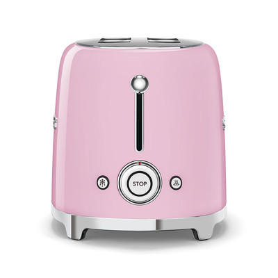 SMEG KENYÉRPIRÍTÓ, retro, 2 szeletes, rózsaszín - Image 3