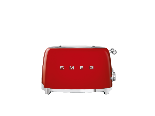 SMEG KENYÉRPIRÍTÓ, retro, 2x2 szeletes, piros