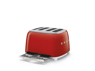 SMEG KENYÉRPIRÍTÓ, retro, 2x2 szeletes, piros - Image 5