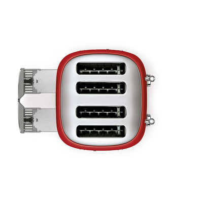 SMEG KENYÉRPIRÍTÓ, retro, 2x2 szeletes, piros - Image 6