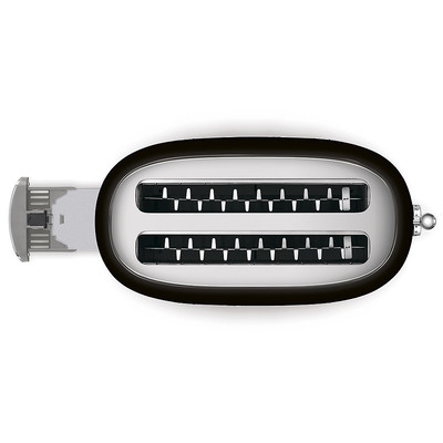 SMEG KENYÉRPIRÍTÓ, retro, 4 szeletes, fekete - Image 3