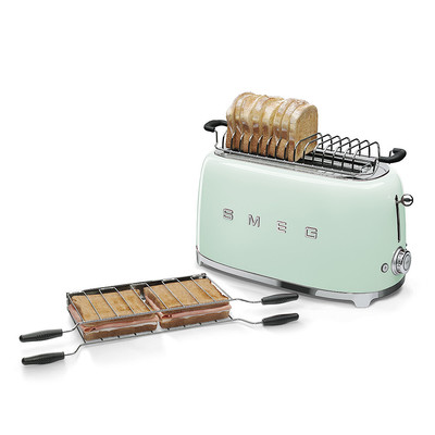 SMEG KENYÉRPIRÍTÓ, retro, 4 szeletes, világoszöld - Image 4