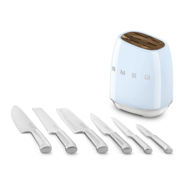 SMEG KÉS KÉSZLET, retro, világoskék - Image 2