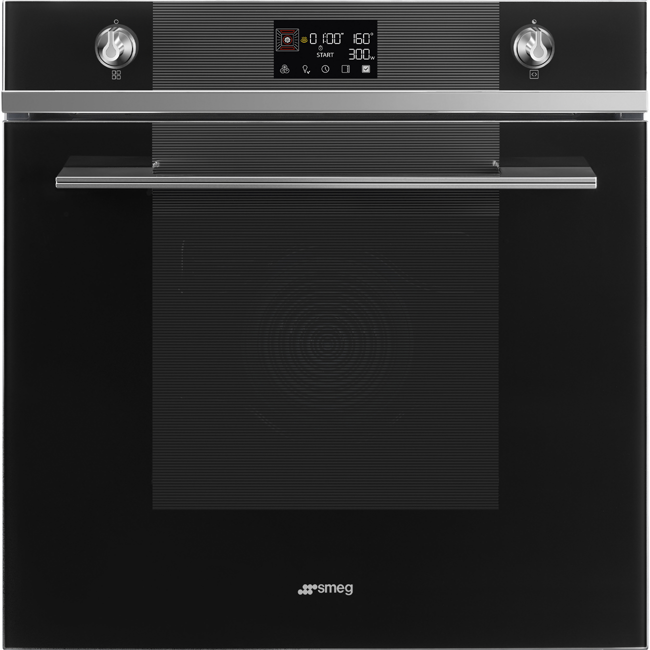 SMEG KOMBINÁLT MIKROHULLÁMÚ SÜTŐ,Linea design, 11+1 funkció, LCD kijelző, feketeüveg - SO6102M2N
