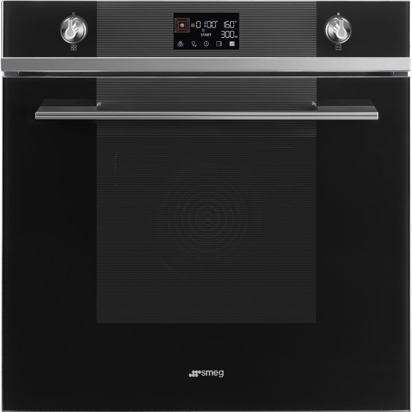 SMEG KOMBINÁLT MIKROHULLÁMÚ SÜTŐ,Linea design, 11+1 funkció, LCD kijelző, feketeüveg