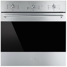 SMEG LÉGKEVERÉSES SÜTŐ, Classica design, 60 cm, analóg, inox