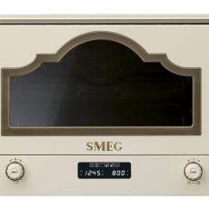 SMEG MIKROHULLÁMÚ SÜTŐ, Cortina design, beépíthető, 22 liter, bézs