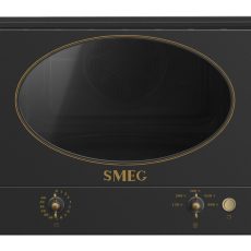 SMEG MIKROHULLÁMÚ SÜTŐ, Colonial design, beépíthető, 22 liter, antracit
