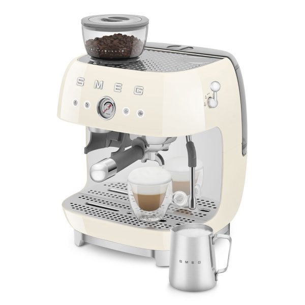 SMEG ŐRLŐVEL KOMBINÁLT ESPRESSO KÁVÉFŐZŐ, bézs - Image 3