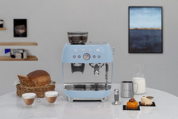 SMEG ŐRLŐVEL KOMBINÁLT ESPRESSO KÁVÉFŐZŐ, világoskék - Image 4