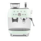 SMEG ŐRLŐVEL KOMBINÁLT ESPRESSO KÁVÉFŐZŐ, világoszöld